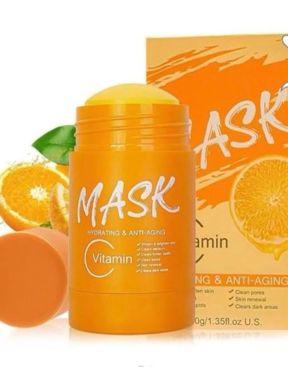Vitamin C Hydrating & Anti-Aging Face Mask Stick — Orange